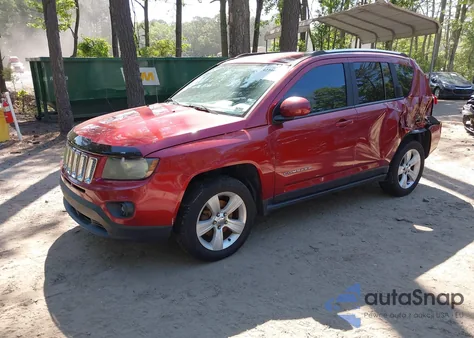 2014 Jeep Compass Latitude из США, поврежденный, VIN 1C4NJDEB2ED517403